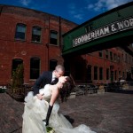 Real Wedding Bride and Groom Kiss