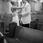 0243 Bride fixes tie