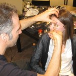 WWD Lavender Shoot 09 Emir applying makeup