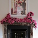 fireplace Flower and fireplace