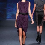 Pleated Open Back Dress