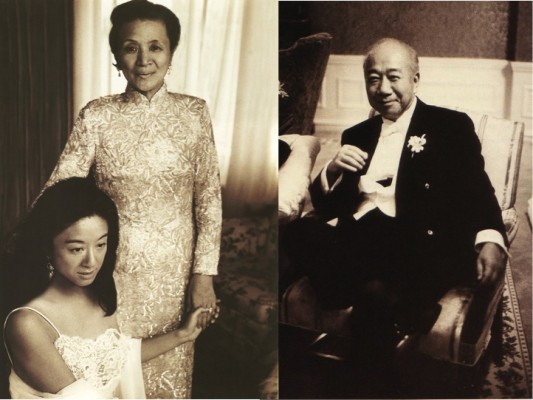 My mother, Florence Wu Wang, my biggest champion, and me on my wedding day. I owe every wonderful thing in my life to her. My father, Cheng Ching Wang, comforting my husband-to-be with a little bit of humor and a lot of love. Courtesy: Vera Wang on Weddings