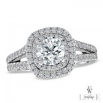 The ultimate Vday gift; an engagement ring! Vera Wang LOVE collection is available exclusively at www.zales.com