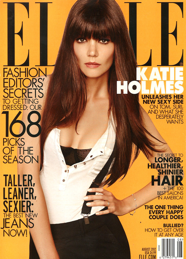 Elle August 2012 Cover | Katie Holmes